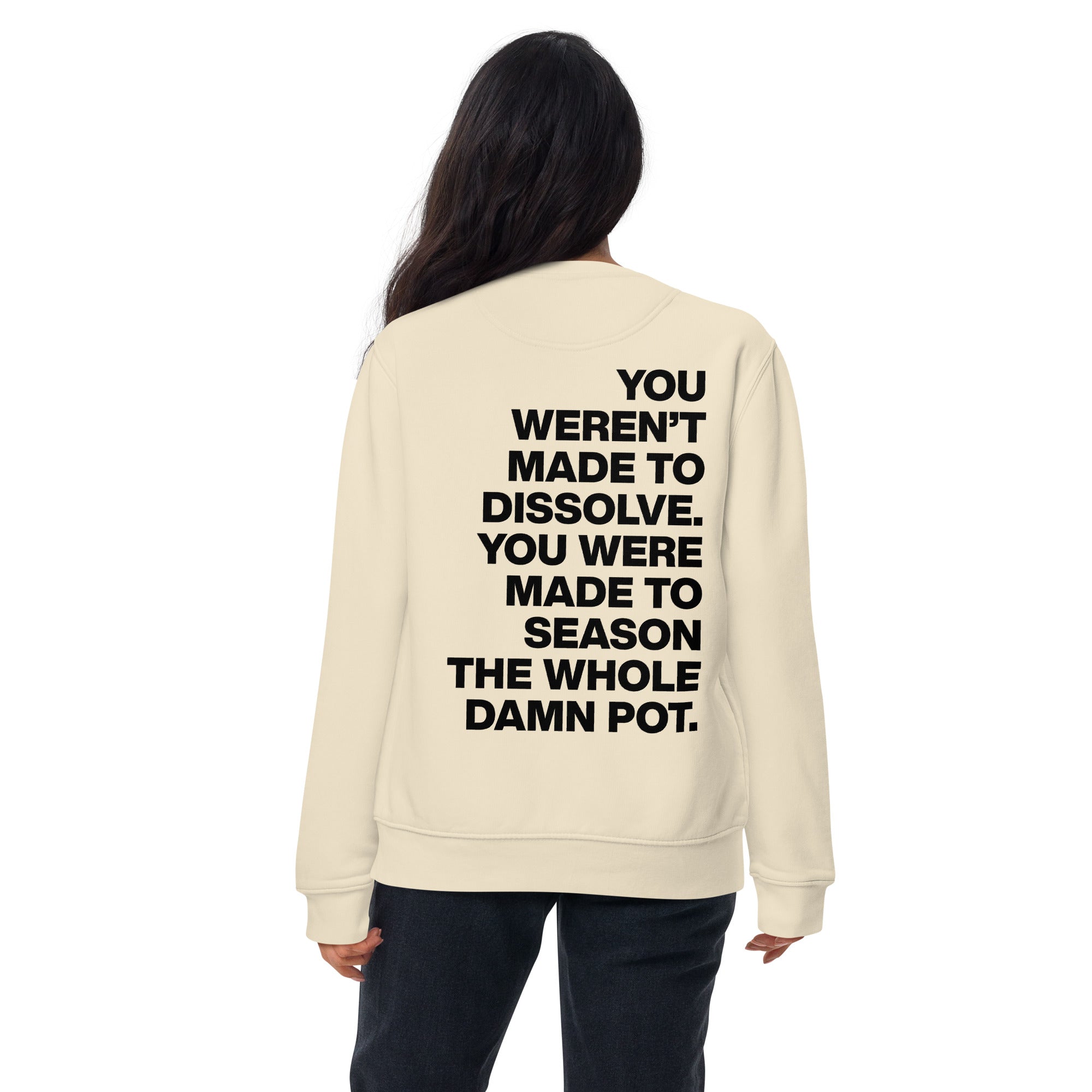 The Seasoned Sweatshirt (Black Text)
