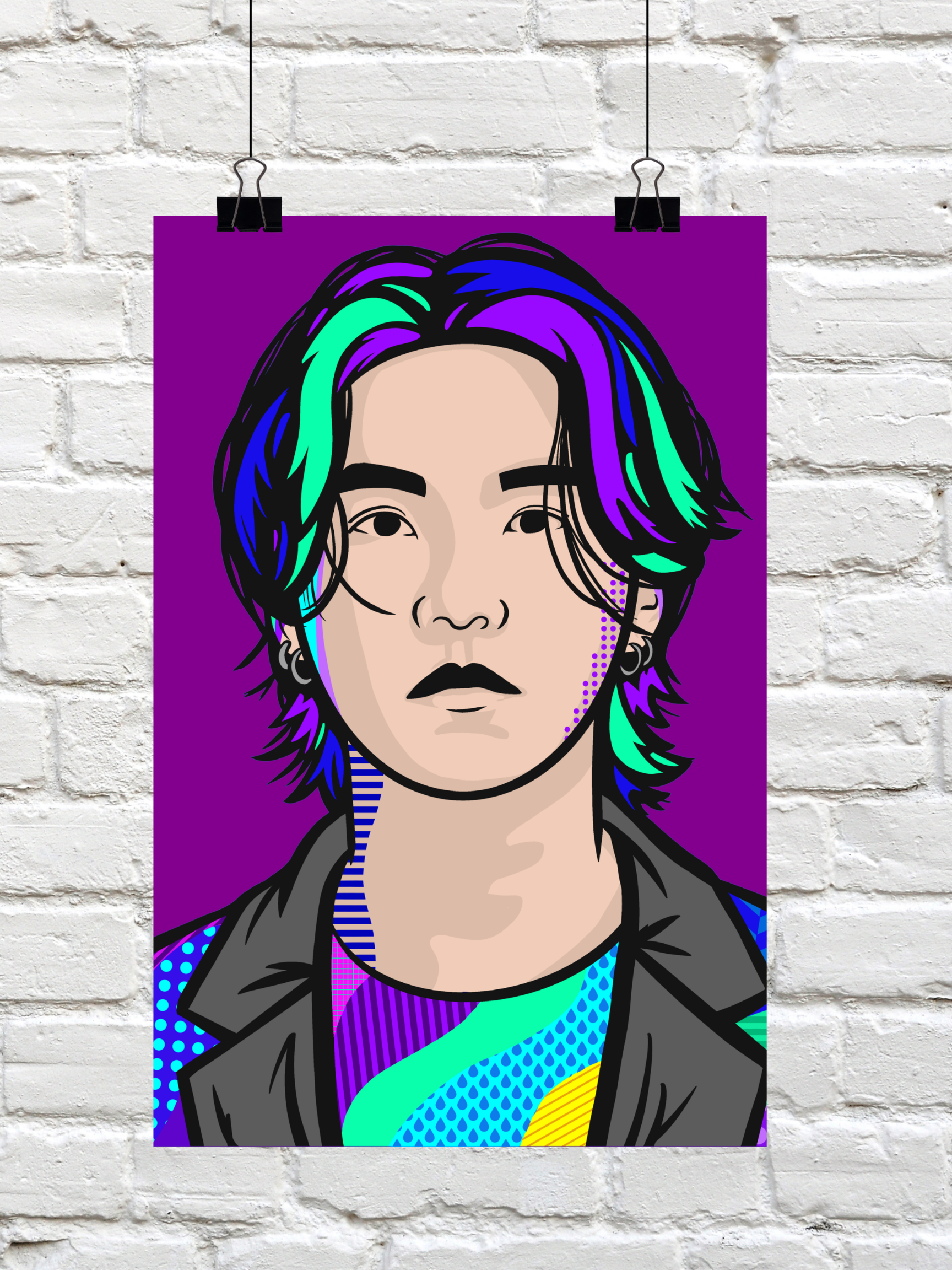 Suga — BTS Pop Art Poster