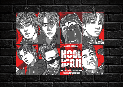 BTS Arirang World Tour — Hooligan Mini Poster (Digital Download)
