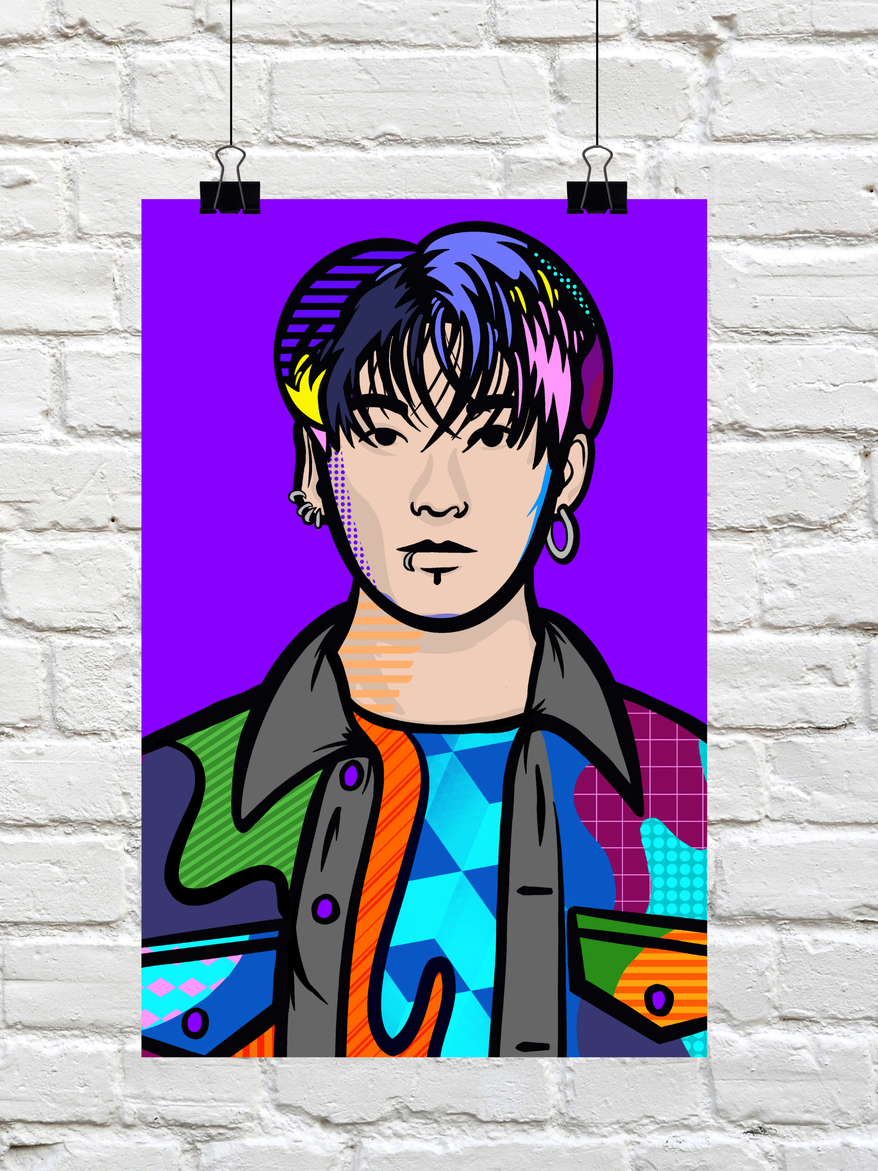 JK — BTS Pop Art Poster