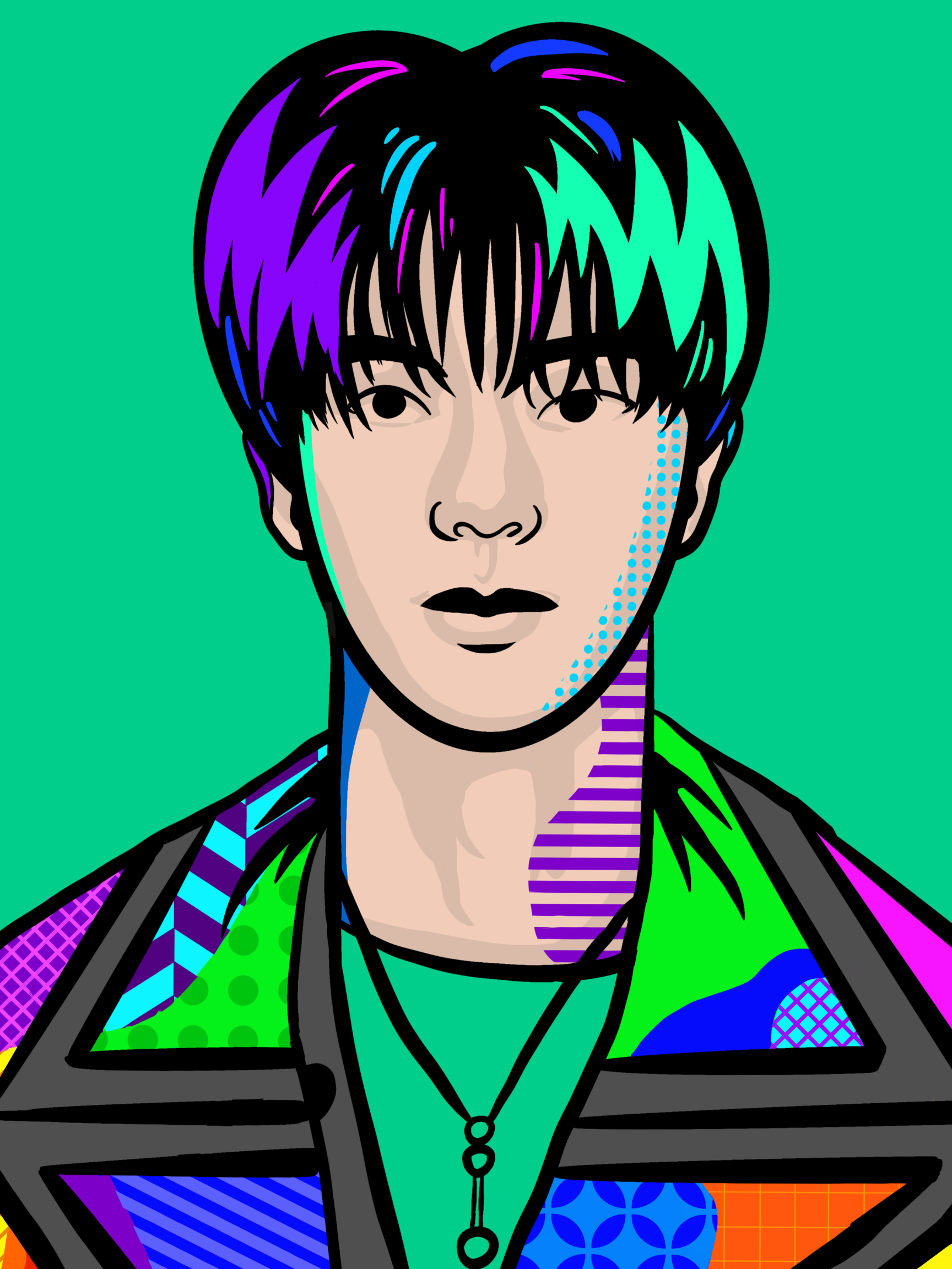 Jin — BTS Pop Art Poster (Digital Download)
