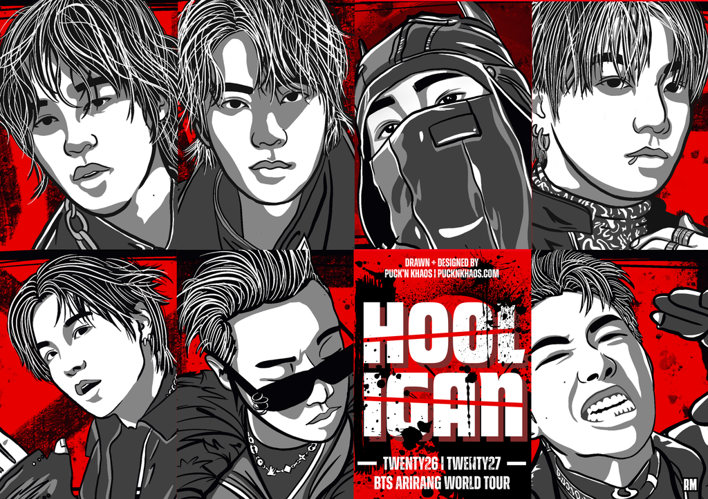 BTS Arirang World Tour — Hooligan Mini Poster (Digital Download)
