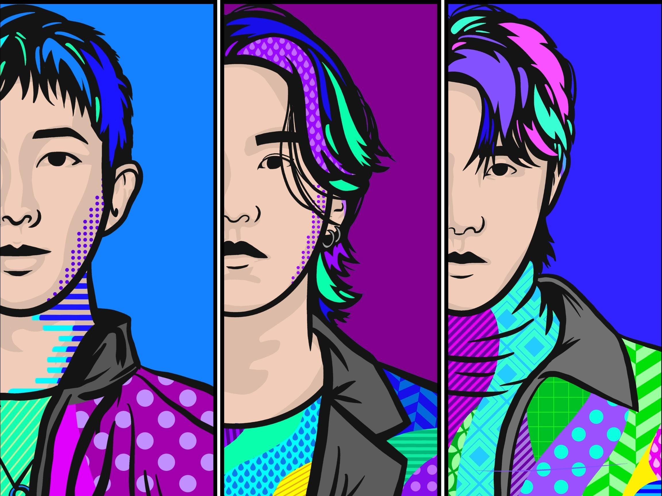 BTS Rap Line Pop Art Poster