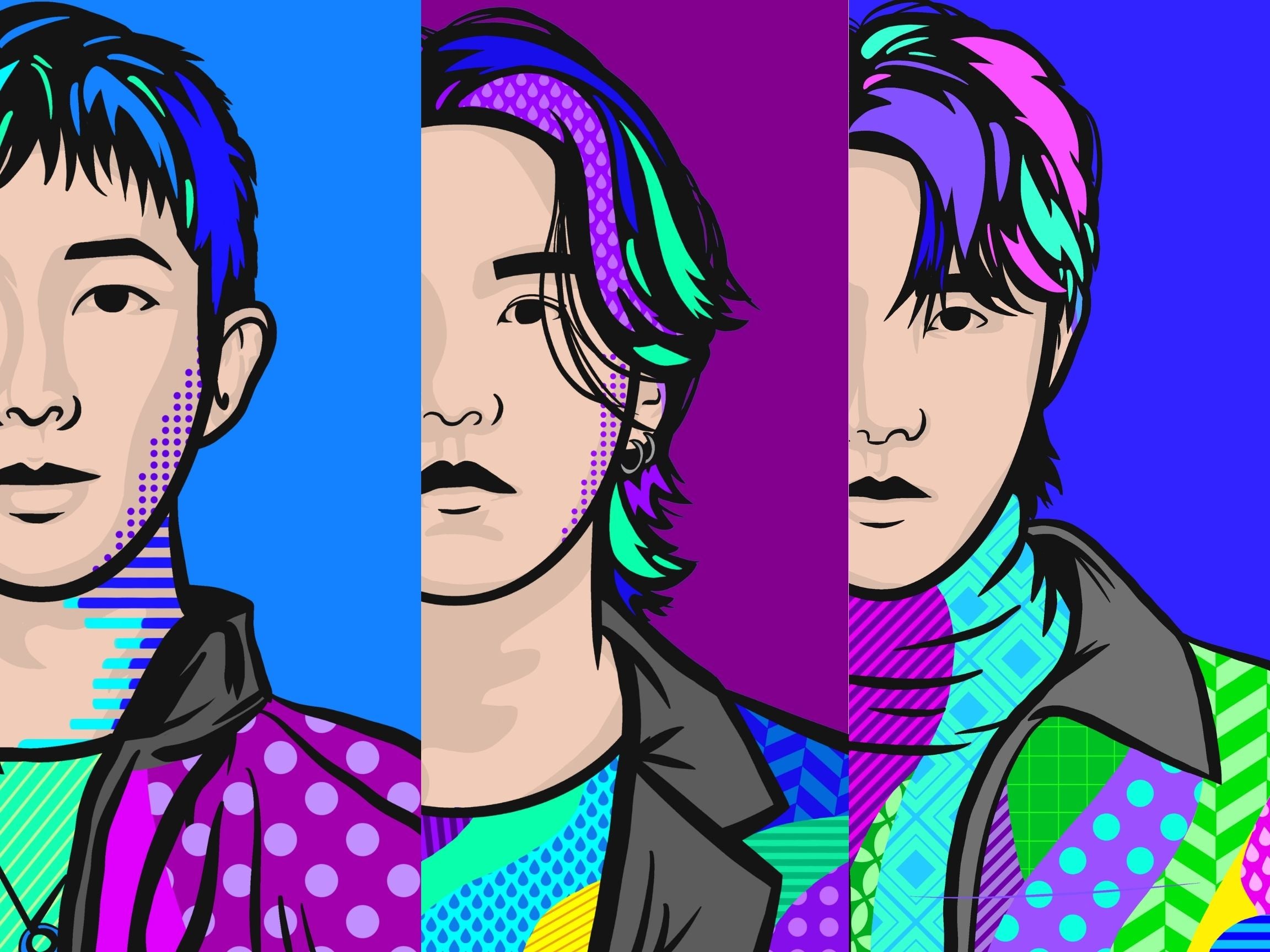 BTS Rap Line Pop Art Poster