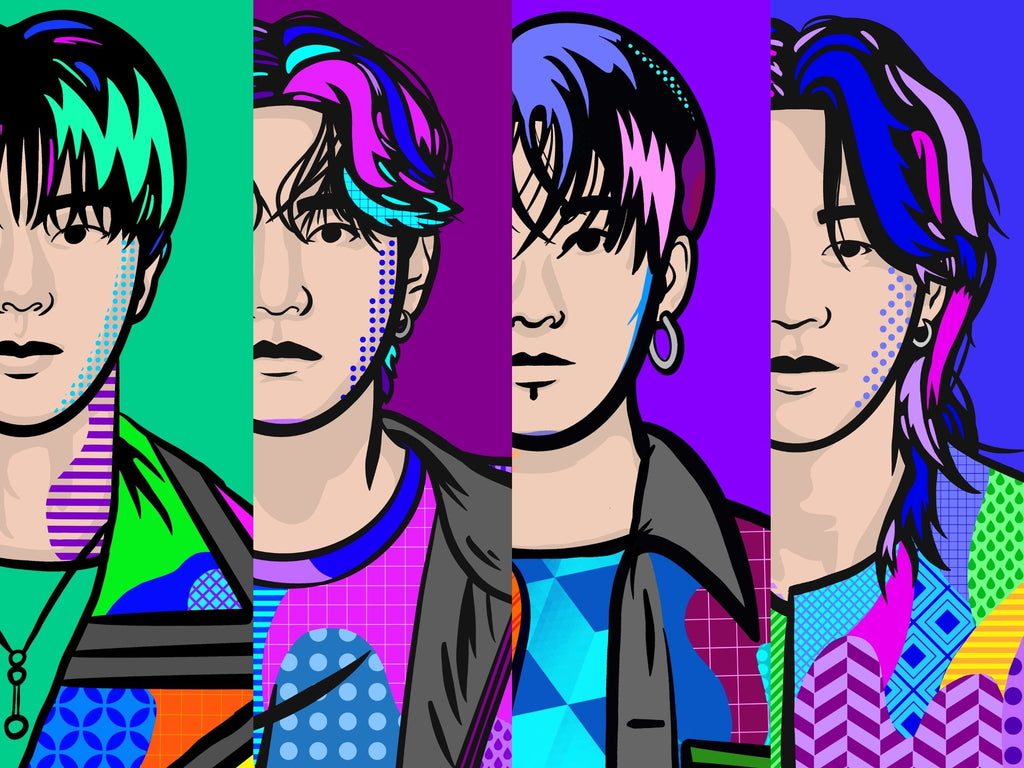 BTS Vocal Line Pop Art Poster