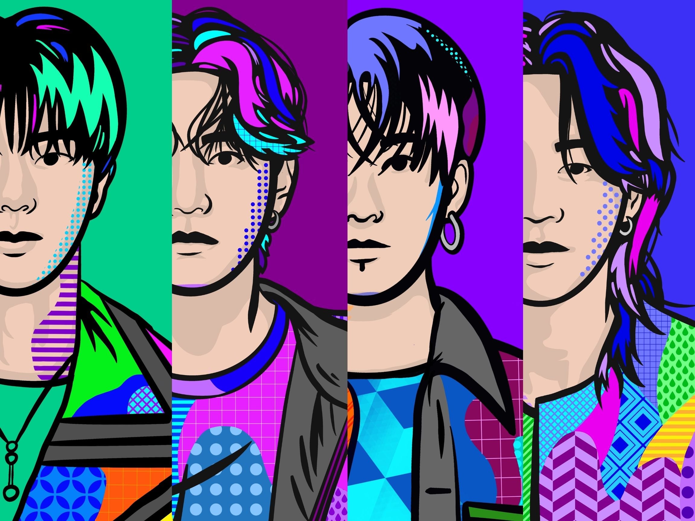 BTS Vocal Line Pop Art Poster