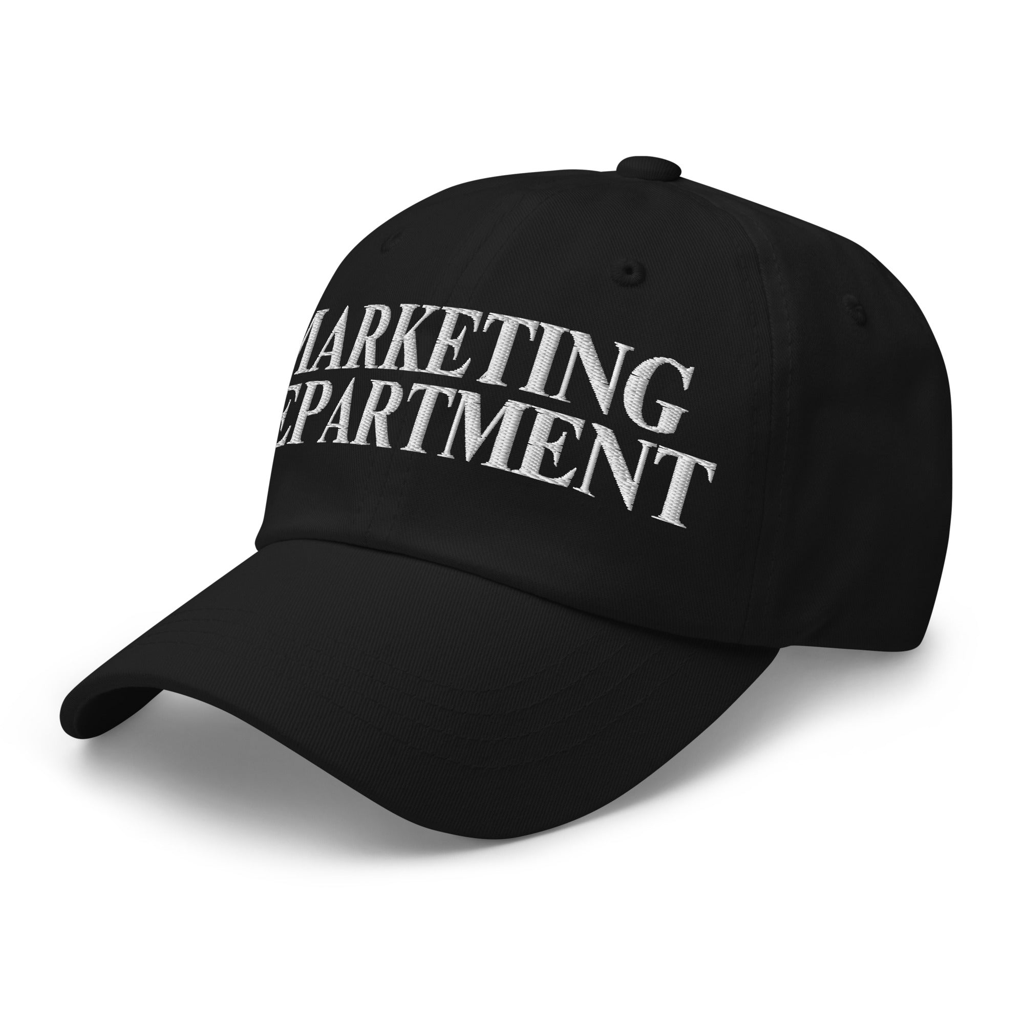 The Marketing Dept Hat (White Text)