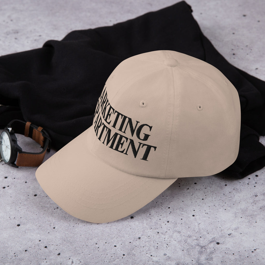 The Marketing Dept Hat (Black Text)