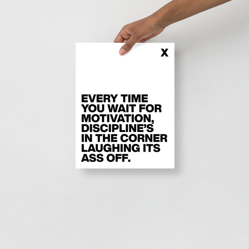 Waiting for Motivation Poster