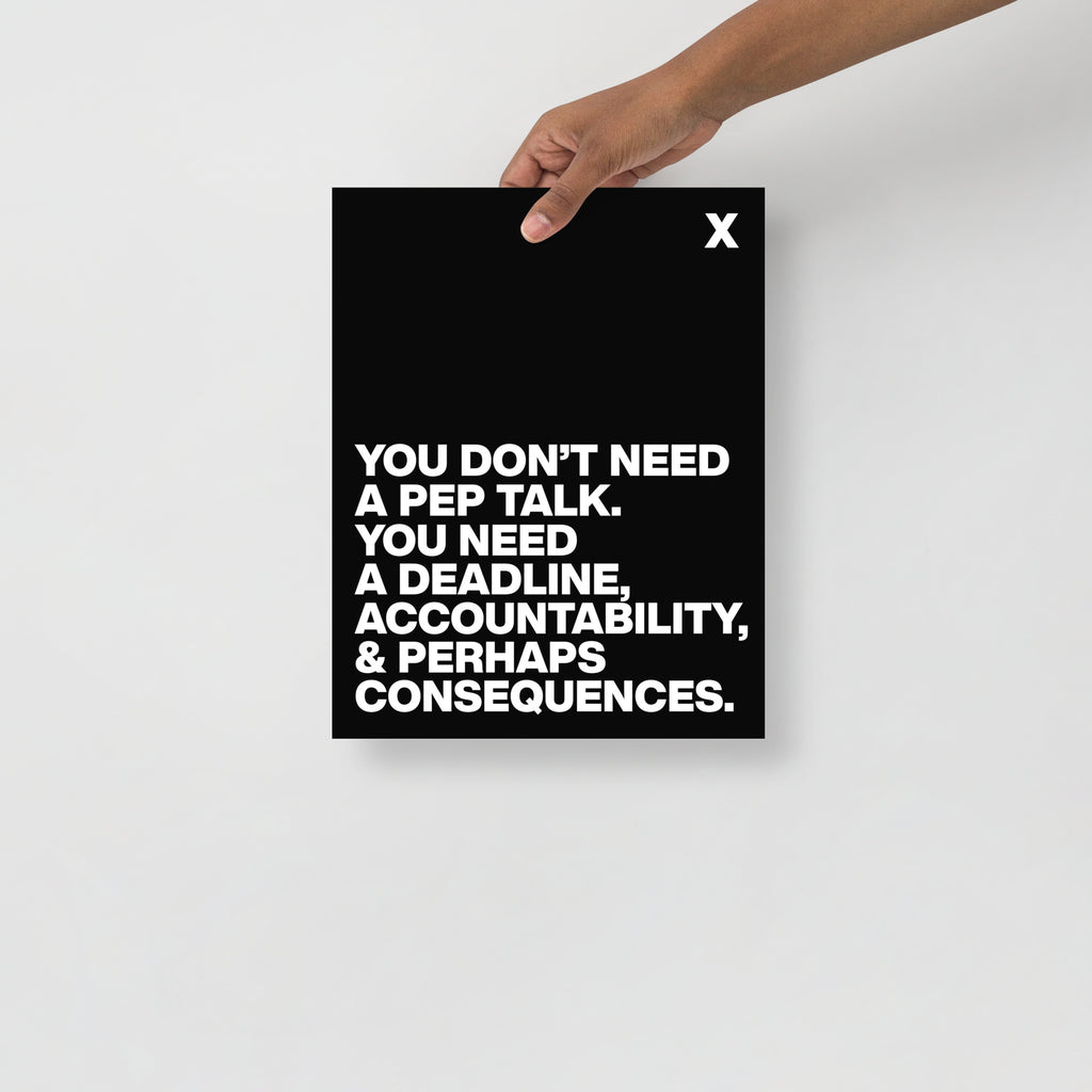 Not Another Pep Talk Poster